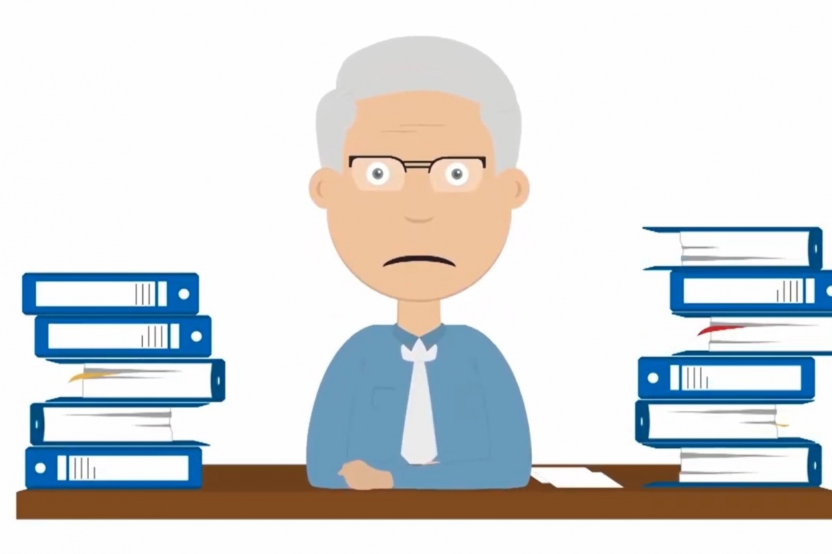 Cluttered paper records